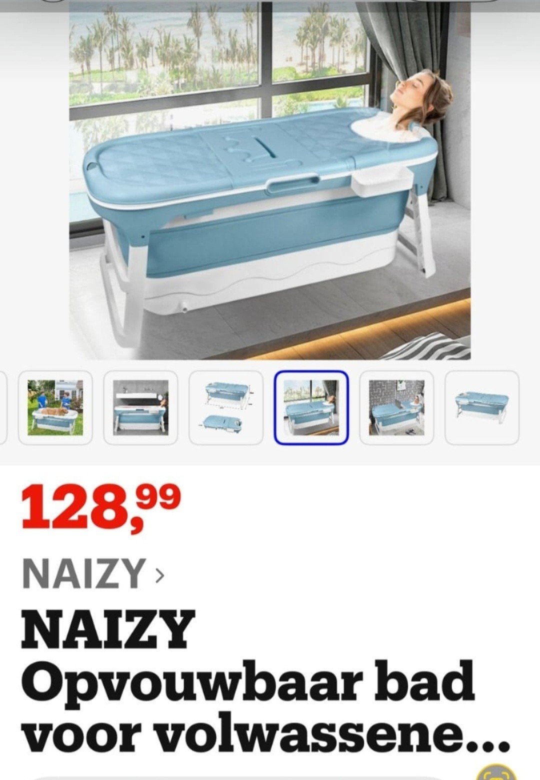 Opvouwbaar bad nieuw, Verzenden, Minder dan 80 cm, Opblaaszwembad, Nieuw
