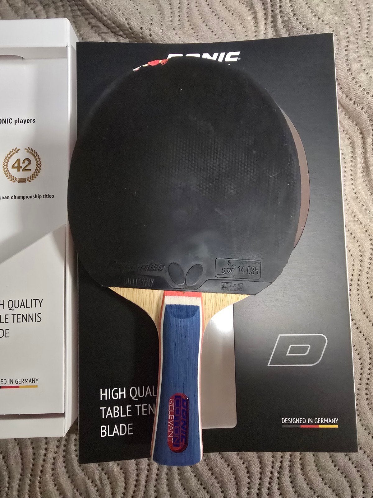 Donic Coton Relevant Holrond met twee rubber, Ophalen of Verzenden, Net, Batje(s) of Balletje(s)