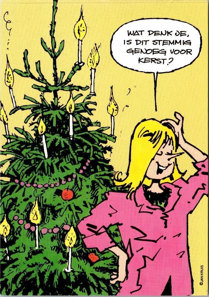 Jan Jans & de Kinderen | 3 kerstkaarten, Verzamelen, Ansichtkaarten | Themakaarten, Verzenden, 1980 tot heden, Ongelopen, Feest(dag)