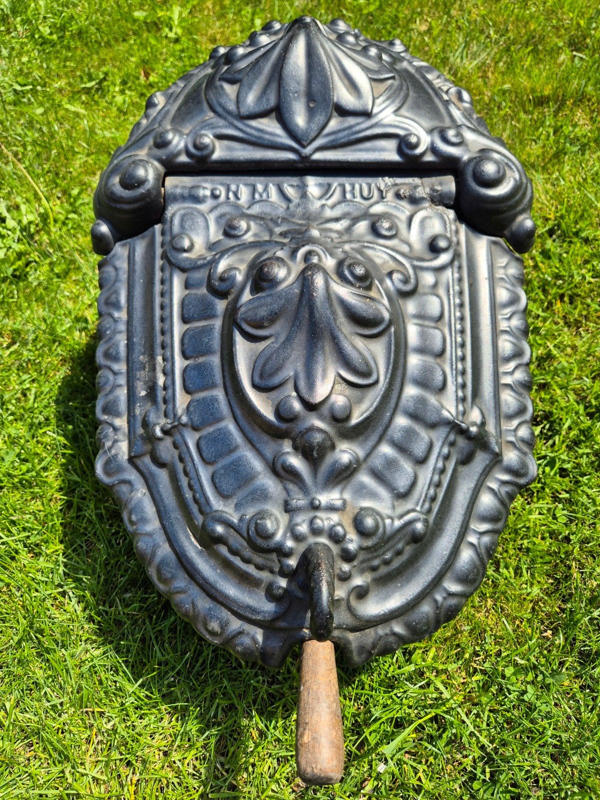 Vintage zware gietijzeren kolenbak ca. 1880, Ophalen