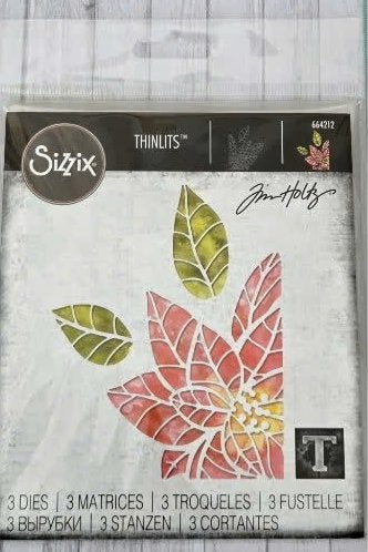 Sizzix - Tim Holtz - Poinsettia Pieces, Hobby en Vrije tijd, Ophalen of Verzenden, Nieuw, Frame of Mal, Sizzix