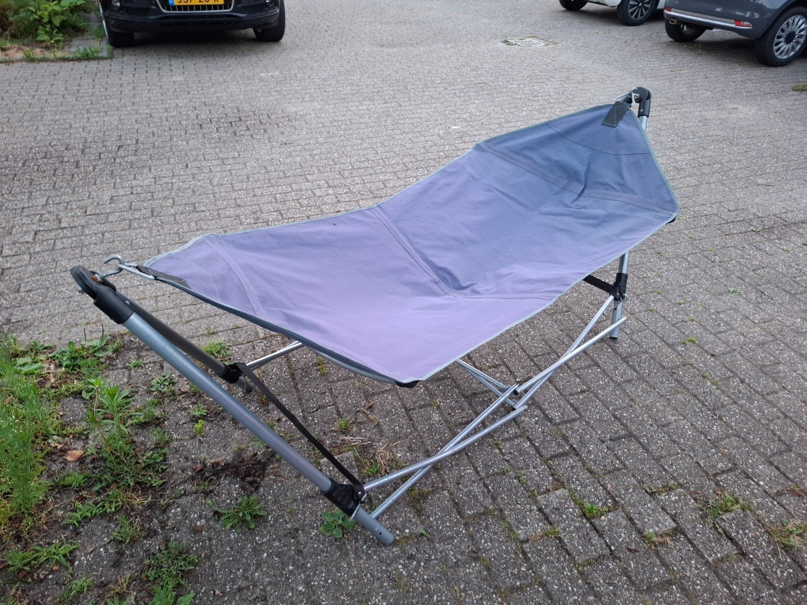 Hangmat met standaard, Tuin en Terras, Hangmatten, Ophalen, Opvouwbaar, Gebruikt, Eenpersoons