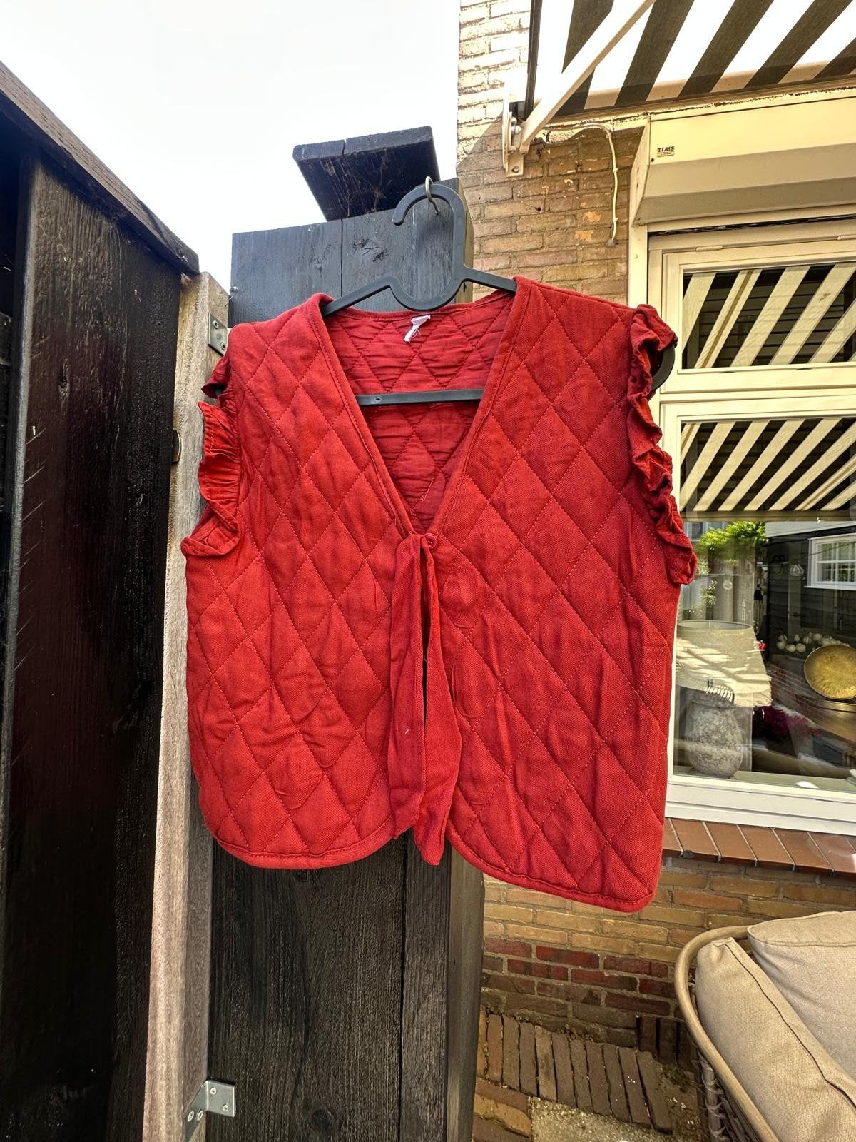 Bodywarmer/gilet wijnrood maat 158/164, Zeeman, Meisje, Ophalen of Verzenden, Zo goed als nieuw