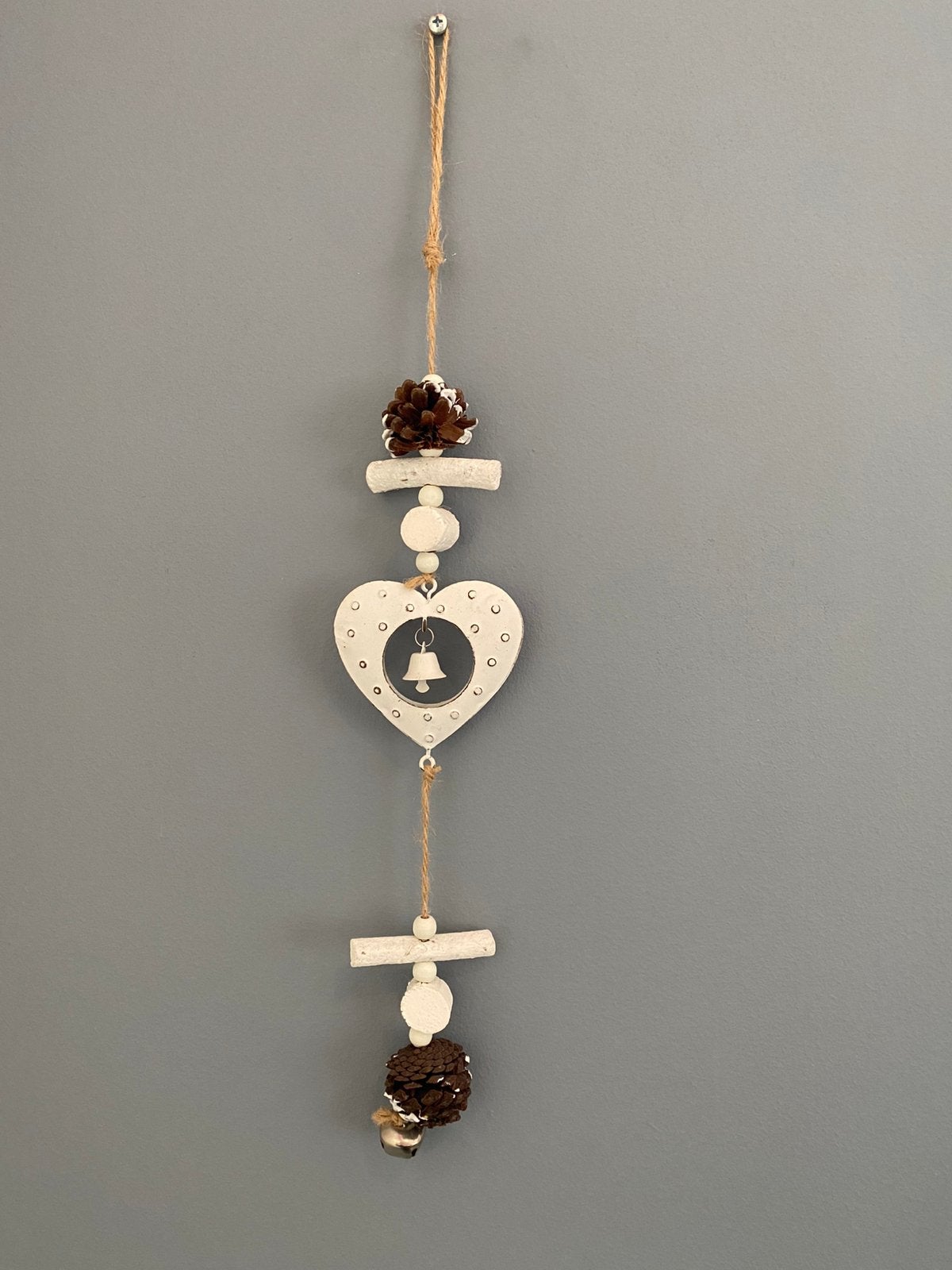 Winter decoratie met Hart en Belletje, Overige stijlen, Ophalen of Verzenden, Zo goed als nieuw, Overige typen