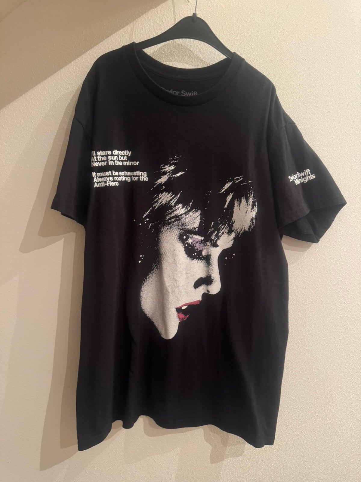 Anti-Hero Midnights Taylor Swift t-shirt merch, Kleding | Dames, Maat 38/40 (M), Zwart, Ophalen of Verzenden, Zo goed als nieuw