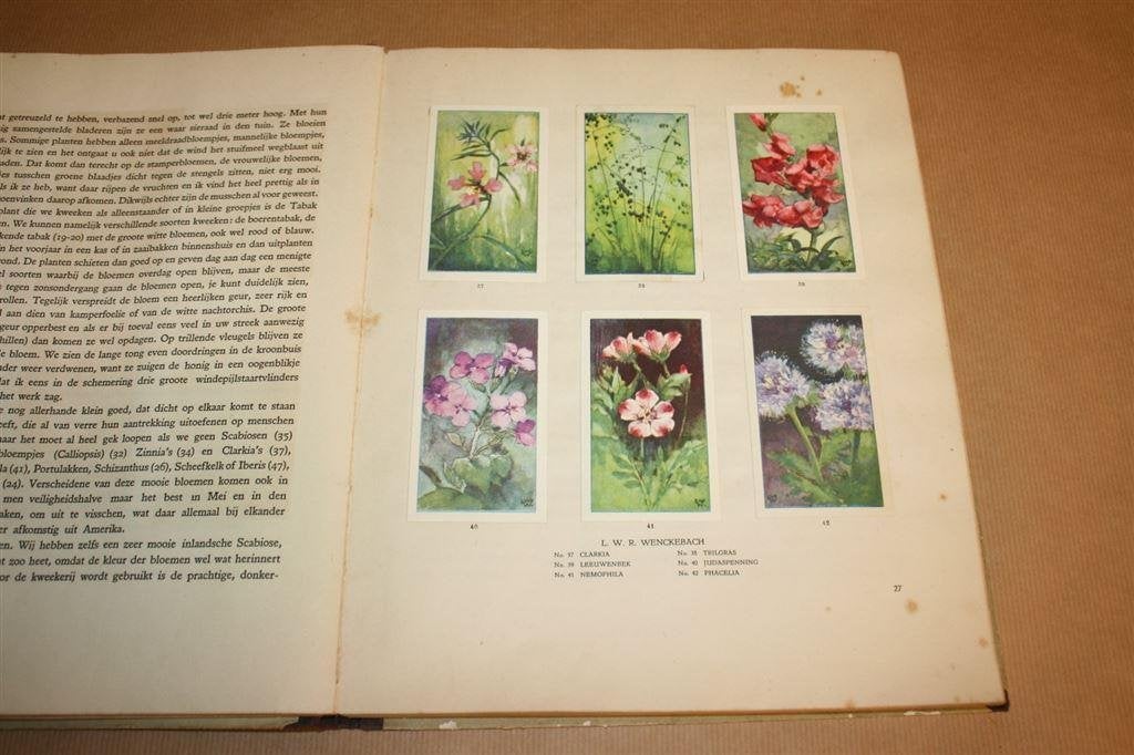 De bloemen in onzen tuin 1926 Thijsse - Compleet Album, Ophalen of Verzenden, Gelezen