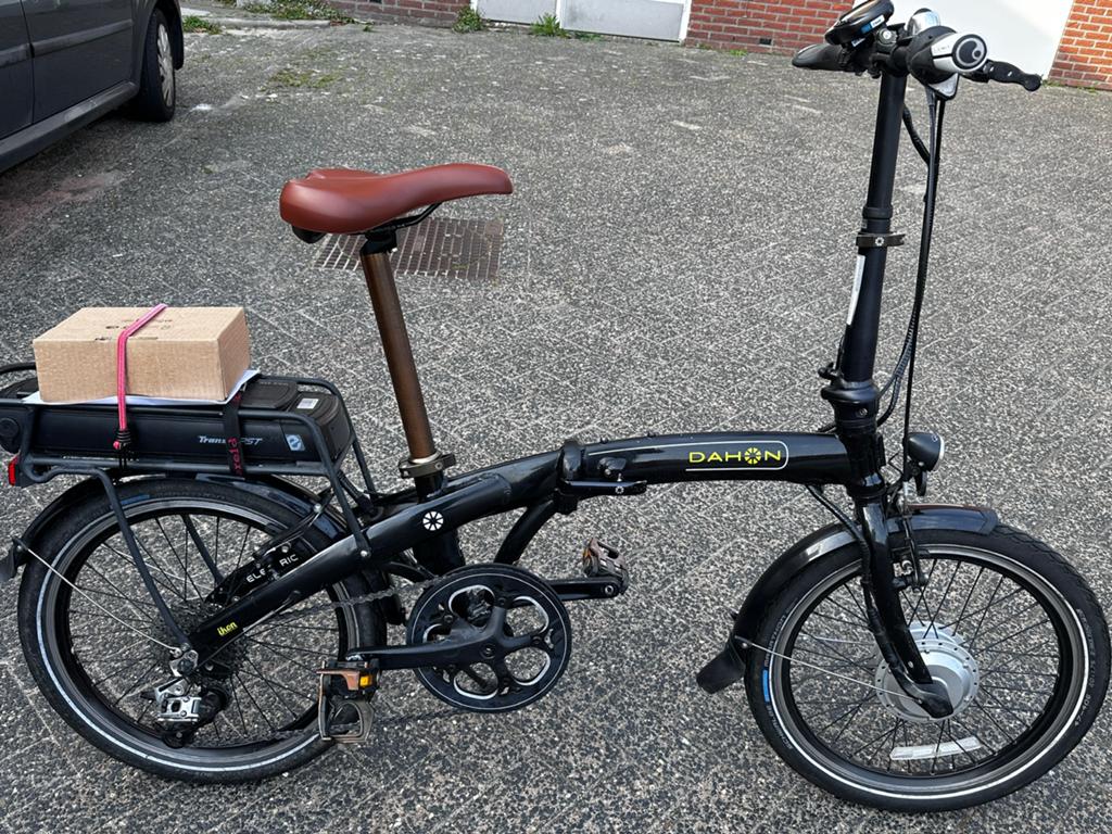 Dagon elektrische vouwfiets, 20 inch of meer, Gebruikt, Versnellingen, Ophalen of Verzenden