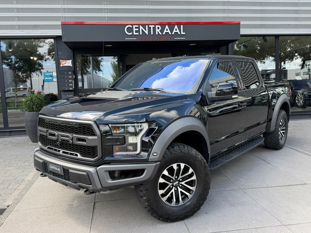 Ford F150 3.5 V6 Ecoboost SuperCrew Raptor B&O|Pano|Memory|P, Automaat, F-150, Zwart, Leder