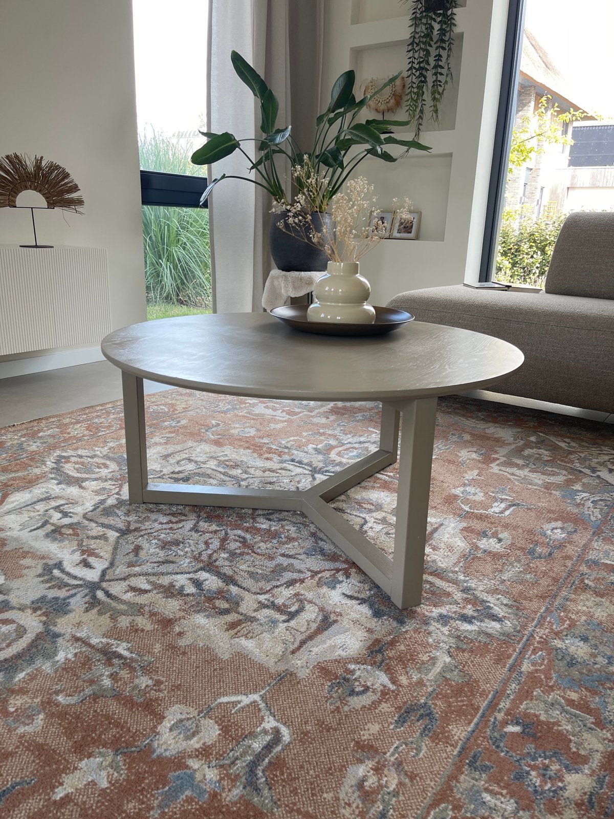 Stijlvolle ronde salontafel - Zo goed als nieuw, Ophalen, Rond, 50 tot 100 cm, Zo goed als nieuw