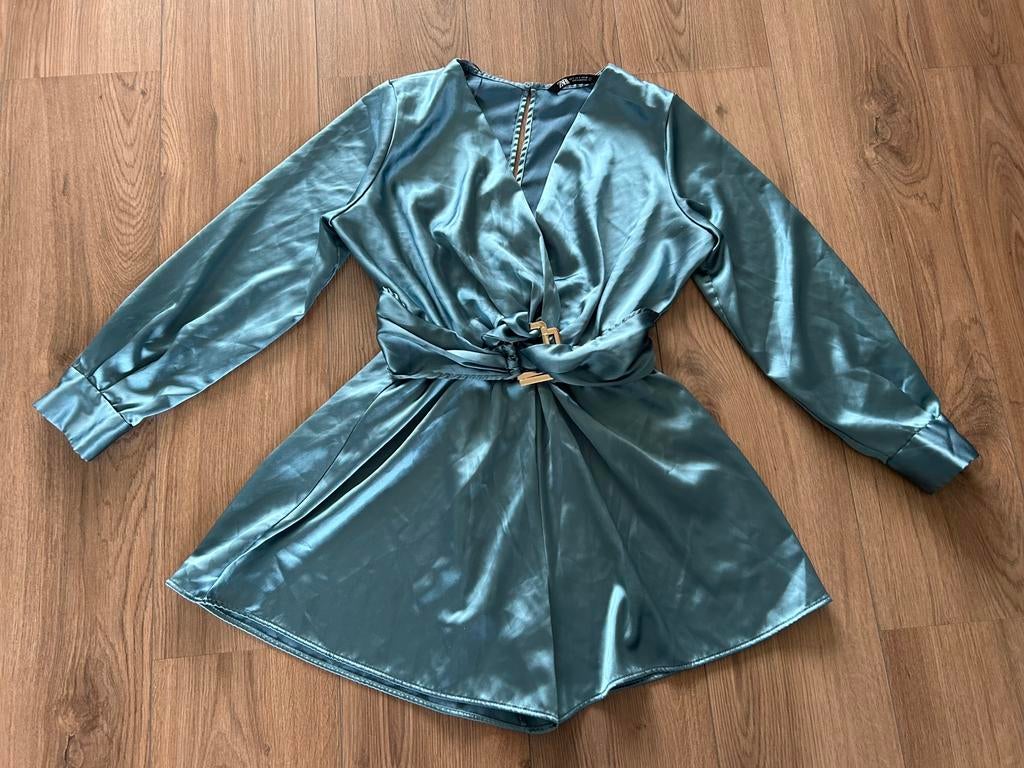 Zara playsuit maat S, Ophalen of Verzenden, Zo goed als nieuw, Maat 36 (S), Blauw