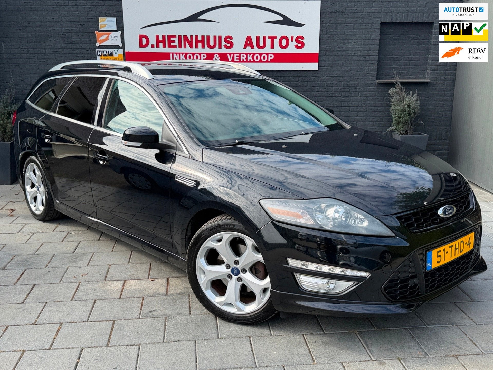 Ford Mondeo Wagon 2.0 EcoBoost S-Edition ST 239PK AUTOMAAT, Auto's, Euro 5, Gebruikt, Zwart, 4 cilinders