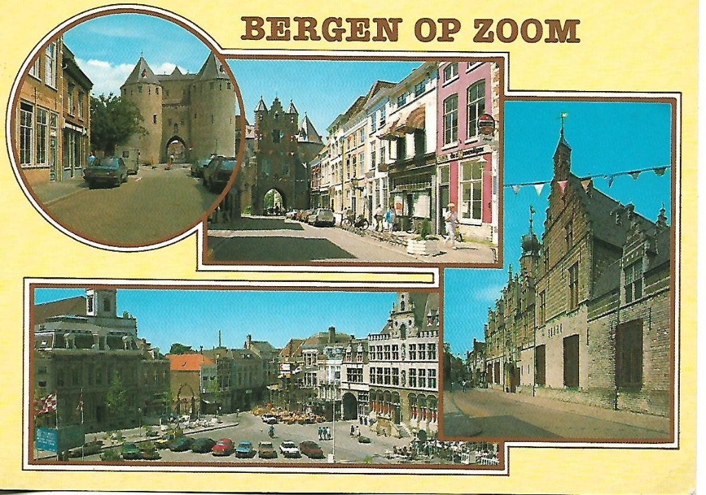 Bergen op Zoom- -4-luik., Verzenden, 1980 tot heden, Gelopen, Noord-Brabant