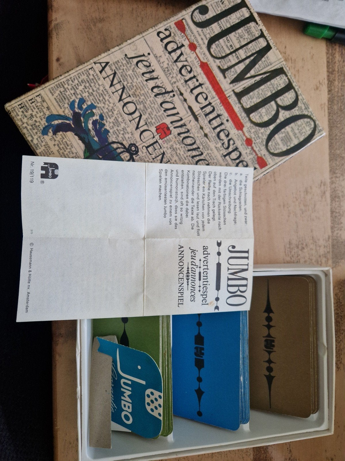 Jumbo spel, Ophalen