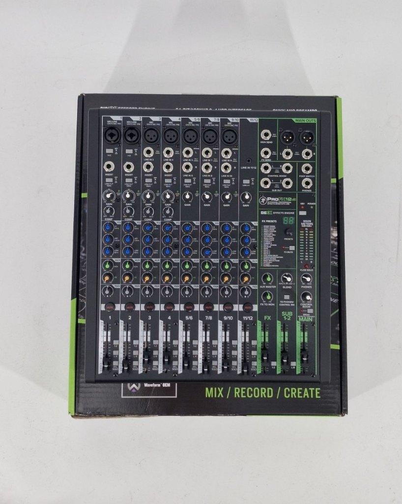 Mackie Pro FX12V3 Mengpaneel - Occasion, 19820 North Creek Parkway, Suite 201, Bothell, WA 98011, USA, Microfooningang, Ophalen of Verzenden