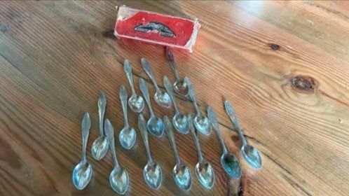 15 vintage theelepels, koffielepels van het merk Wellner, Ophalen of Verzenden