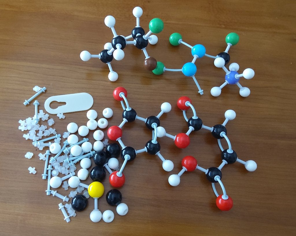 184 delig molecuul bouwset chemie, Kinderen en Baby's, Ophalen, Zo goed als nieuw, Overige merken