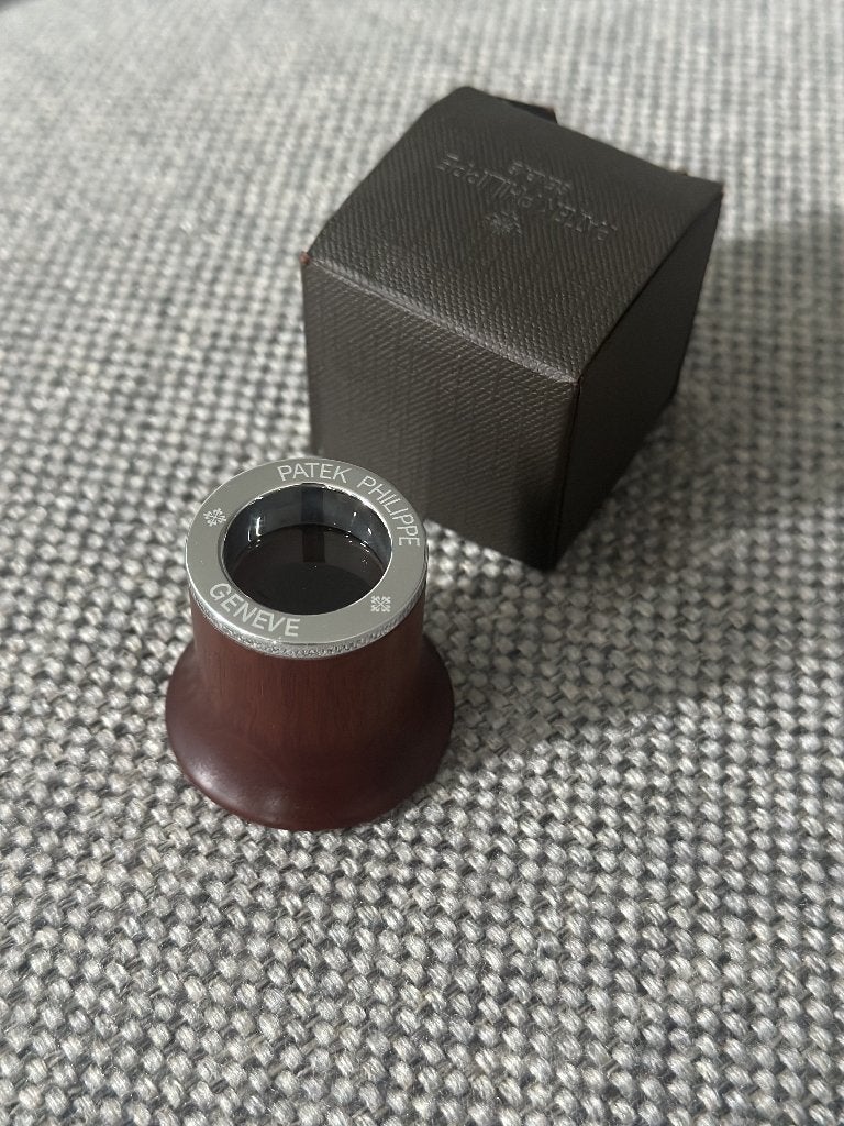 Patek Philippe horlogemakersloep met doosje, Ophalen of Verzenden, Zo goed als nieuw, Bruin, Overige merken