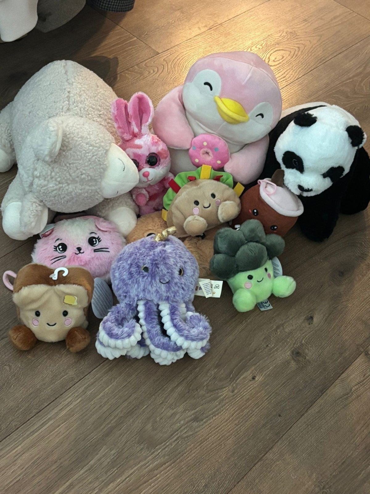 Diverse Knuffelcollectie: Panda, Schaap, Pinguïn en meer!, Kinderen en Baby's, Speelgoed | Knuffels en Pluche, Pinguïn, Gebruikt
