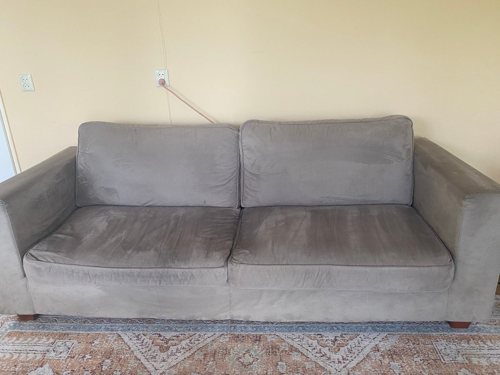 Comfortabele 3-zits bank - 210x85x65 cm, Huis en Inrichting, Banken | Bankstellen, Ophalen, Gebruikt, Driepersoons, 75 tot 100 cm