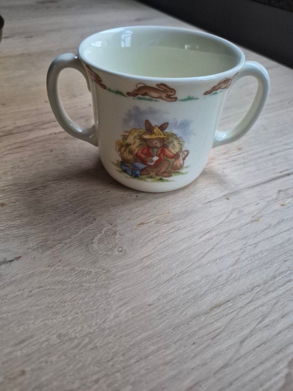 Royal Doulton Bunnykins Mok/papbeker met 2 oren, Antiek en Kunst, Ophalen of Verzenden