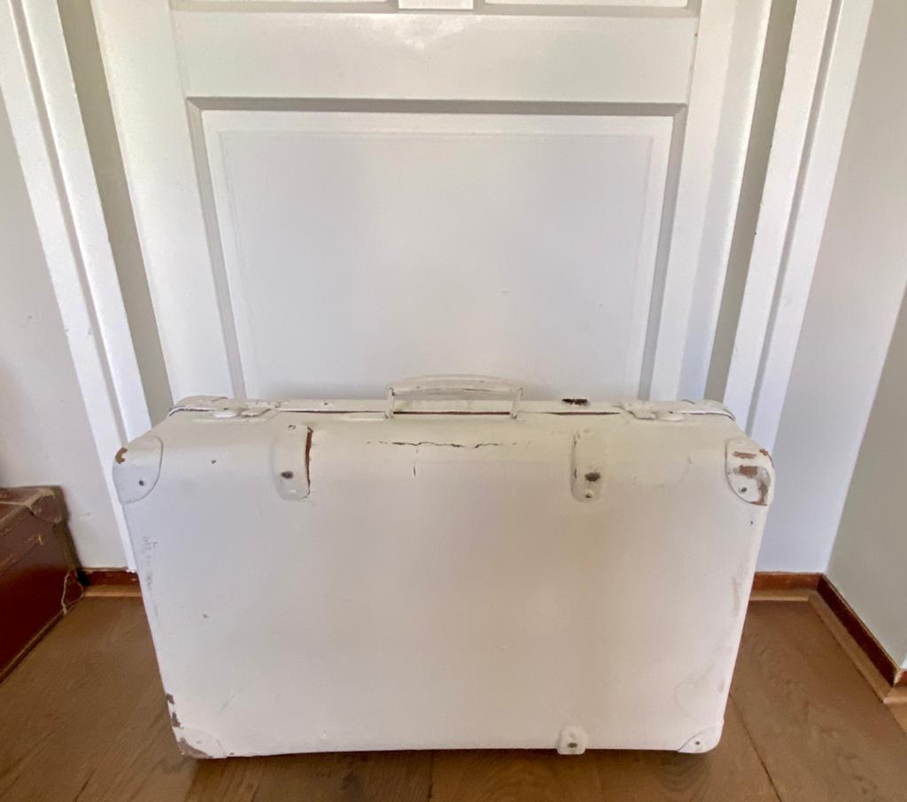 Koffer brocante wit, Ophalen of Verzenden