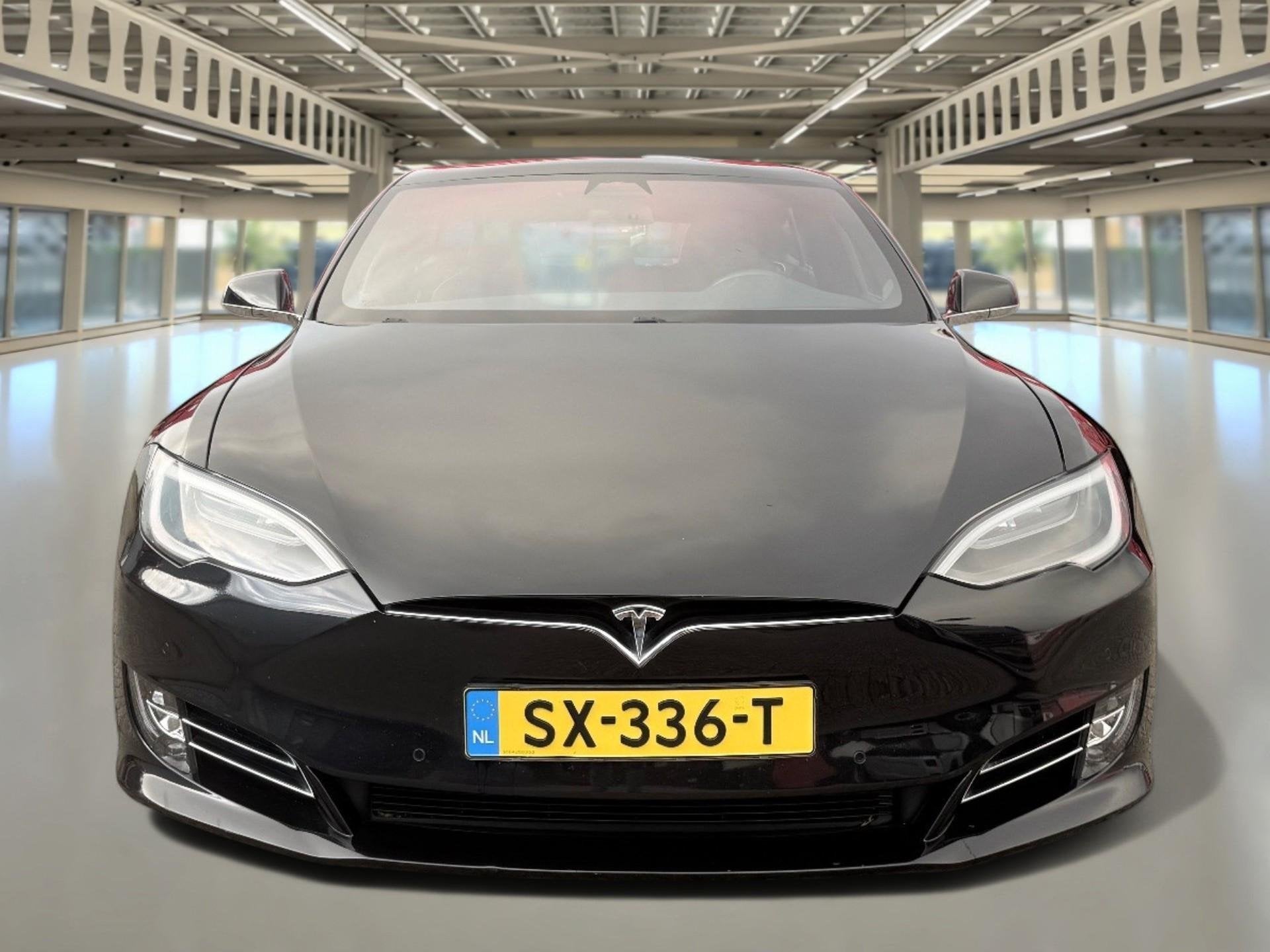 Tesla Model S 75D Base Enhanced Autopilot Luchtvering Panora, Auto's, Tesla, Stof, Gebruikt, Zwart, Origineel Nederlands