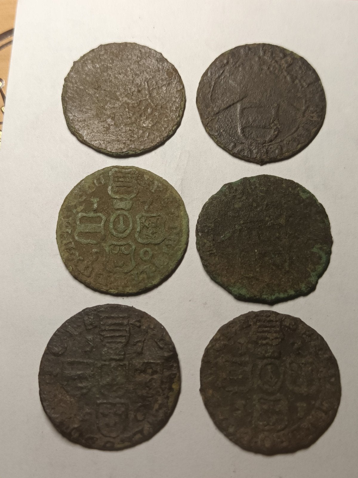 Lot 6 stuks Oorden Luik, Verzenden, Vóór koninkrijk, Overige waardes