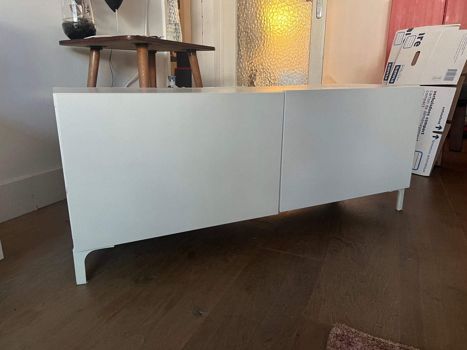 Ikea Basta tv meubel, Ophalen, Gebruikt, 100 tot 150 cm, Minder dan 100 cm