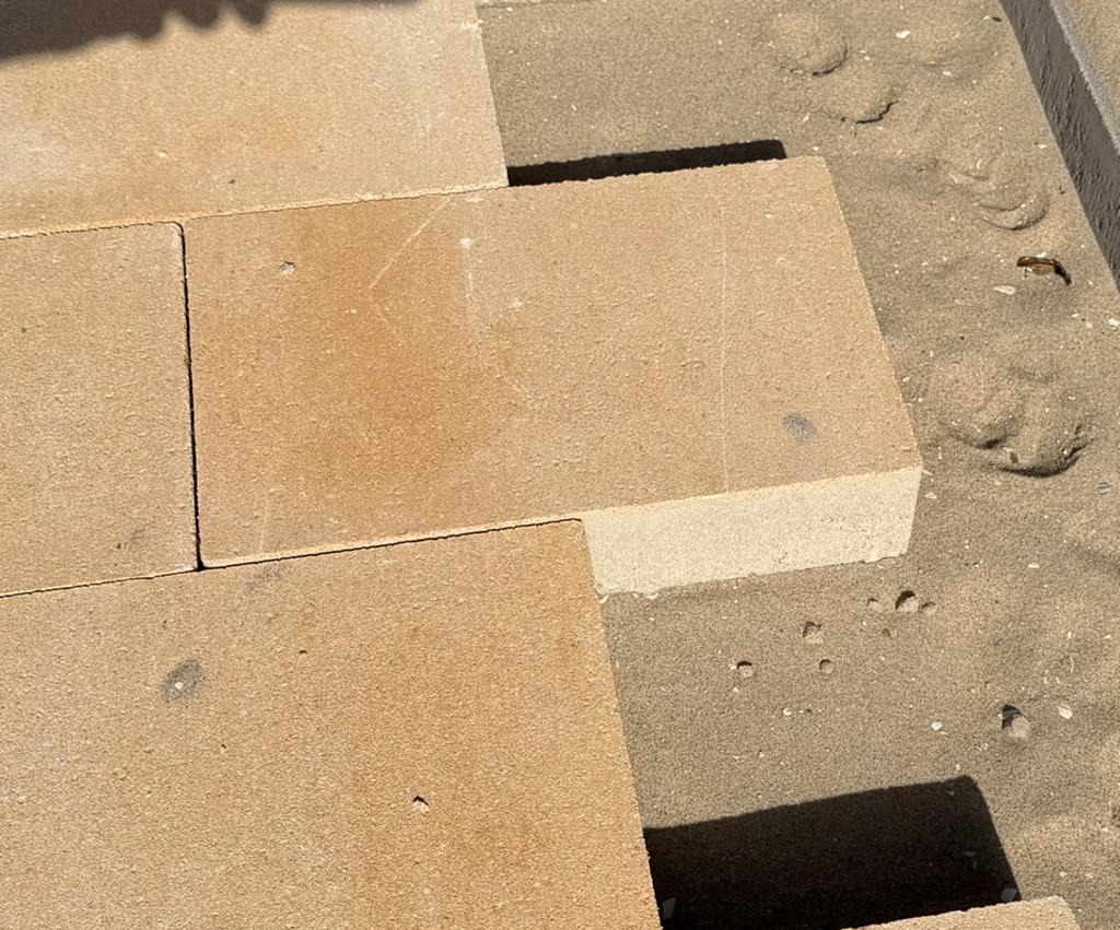 Tegels terras Pallet 200 Recto 20x30x6 cm Mont Blanc nieuw, Tuin en Terras, Tegels en Klinkers, Ophalen, Nieuw, 10 m² of meer