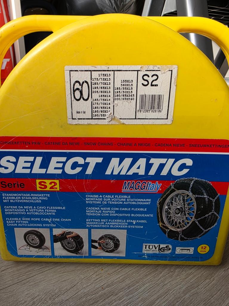 Select Matic S2 Sneeuwkettingen - Diverse Maten, Auto diversen, Sneeuwkettingen, Gebruikt, Ophalen of Verzenden