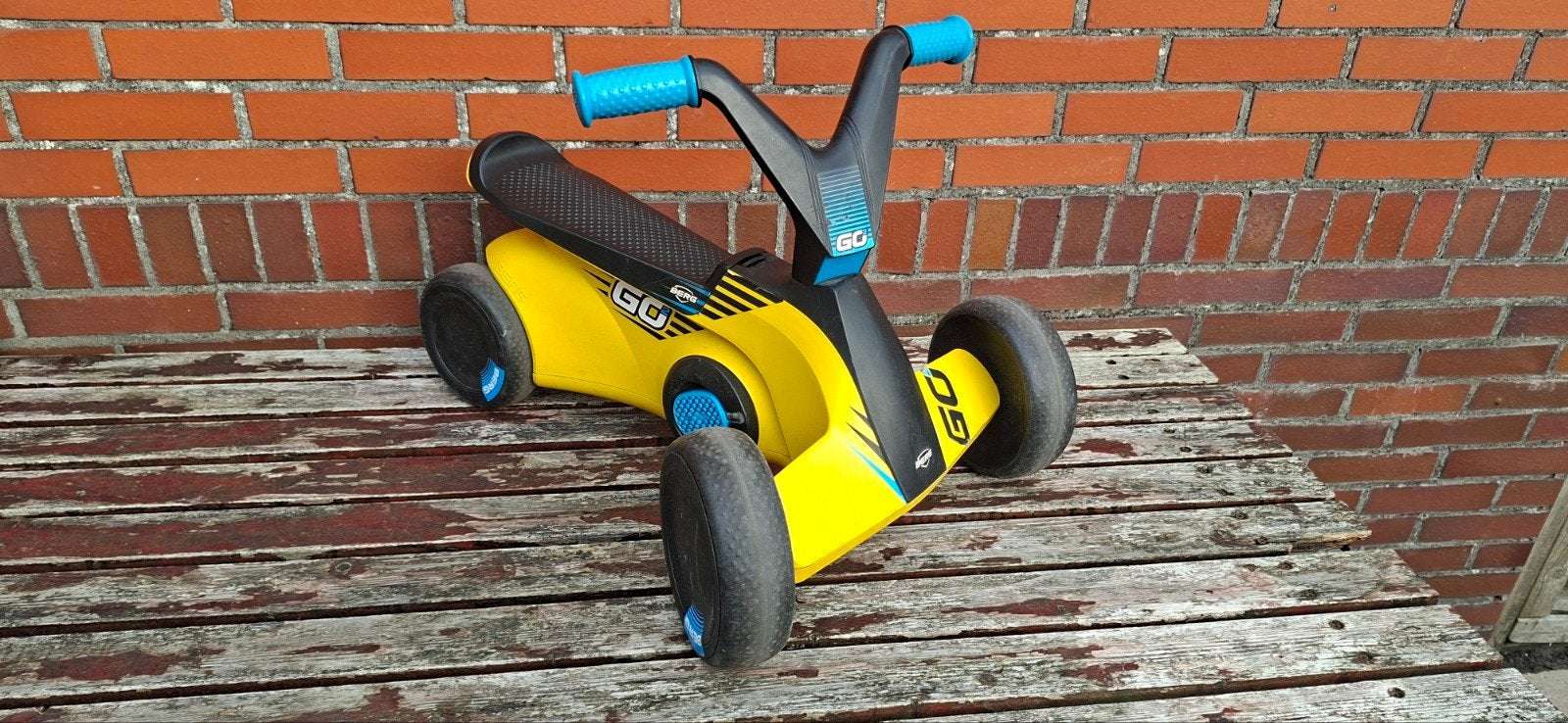 Berg Go2 loop/trap auto geel, Ophalen, Gebruikt, Loopfiets