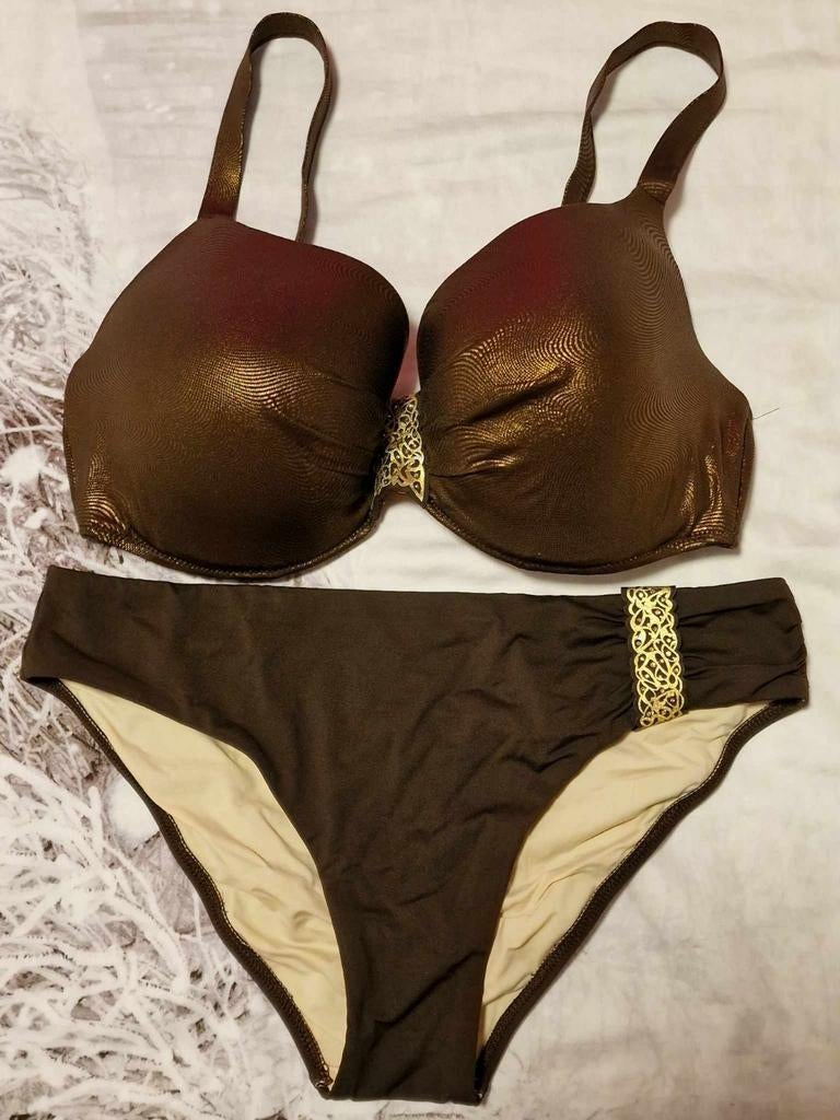 Magistral bikini bruin / brons maat 38 cup E, Kleding | Dames, Badmode en Zwemkleding, Nieuw, Bikini, Bruin, Ophalen of Verzenden