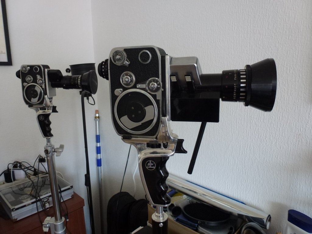 diverse 8mm paillard  bolex Cameras en minox, Ophalen, 8mm film