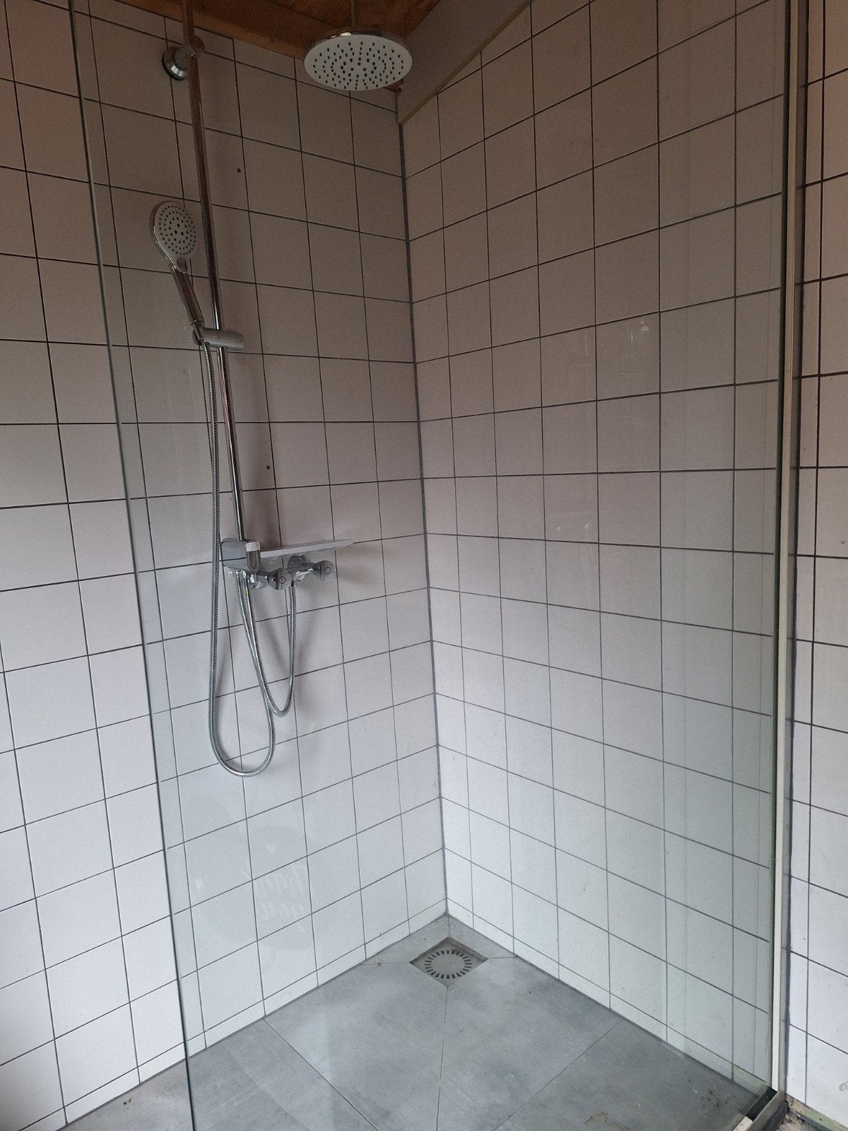 Glazen douchewand 110 x 210, Ophalen of Verzenden, Zo goed als nieuw