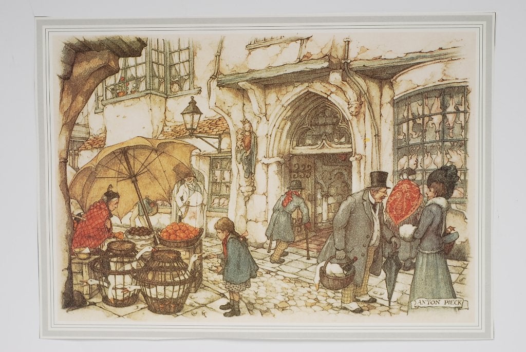 Fruitmarkt en ganzen - Anton Pieck