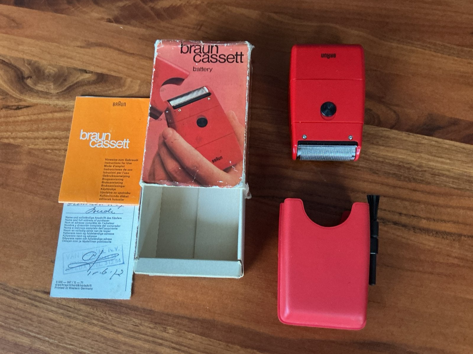 Vintage Braun Cassett 5536-701 scheerapparaat, Ophalen of Verzenden, Zo goed als nieuw, Scheren en Epileren