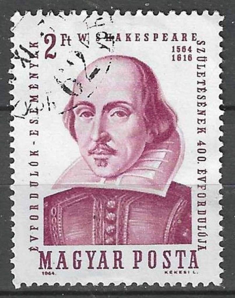 Hongarije 1964 - Yvert 1646 - William Shakespeare  (ST), Verzenden, Gestempeld