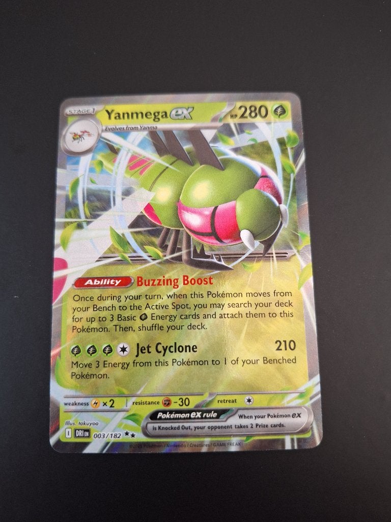 Pokemon Yanmega ex (DRI 003/182) – Destined Rivals, Ophalen of Verzenden, Nieuw, Losse kaart, Foil