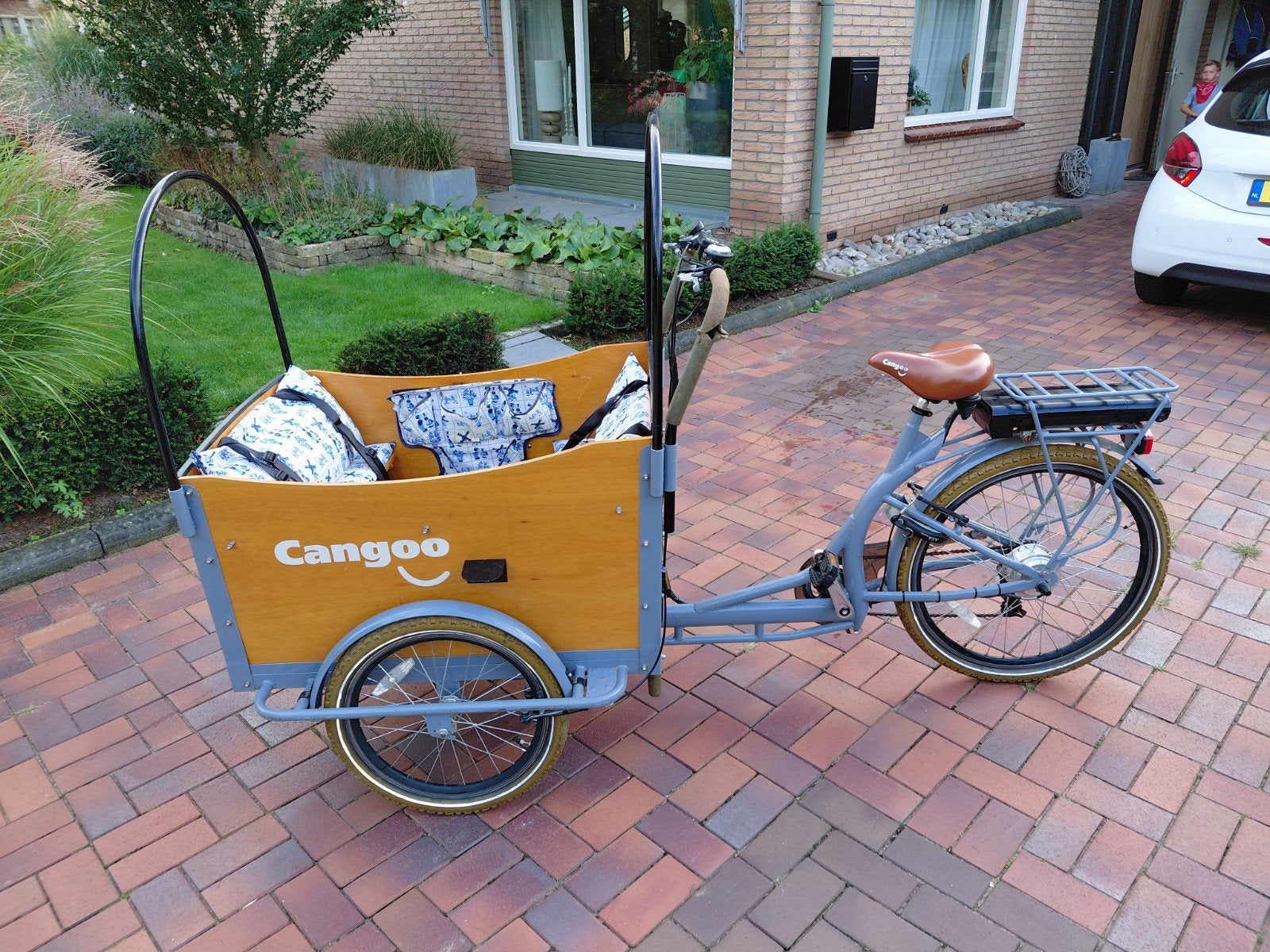 Cangoo elektrische bakfiets, Ophalen, Gebruikt, 4 kinderen of meer, Elektrisch