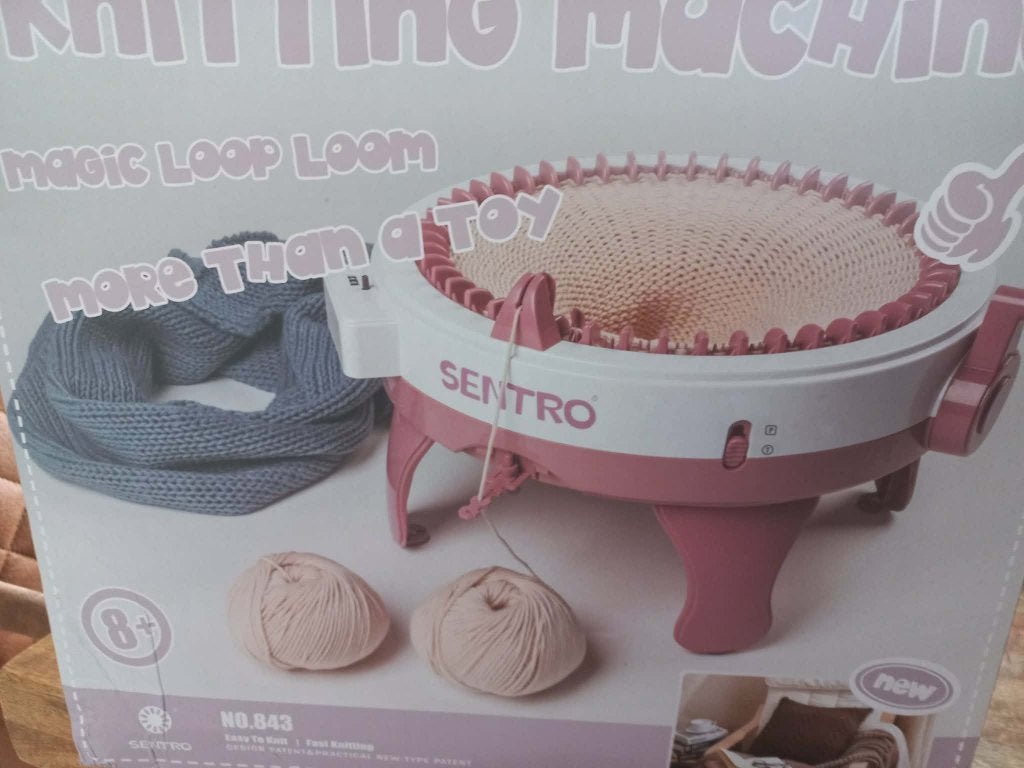 Rondbreien met de machine    teab, Hobby en Vrije tijd, Ophalen of Verzenden, Zo goed als nieuw, Breien, Machine