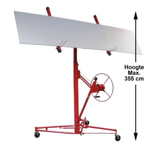 Gipsplatenlift / Platenlift - Max. 355 cm, Doe-het-zelf en Verbouw, Ophalen, Zo goed als nieuw