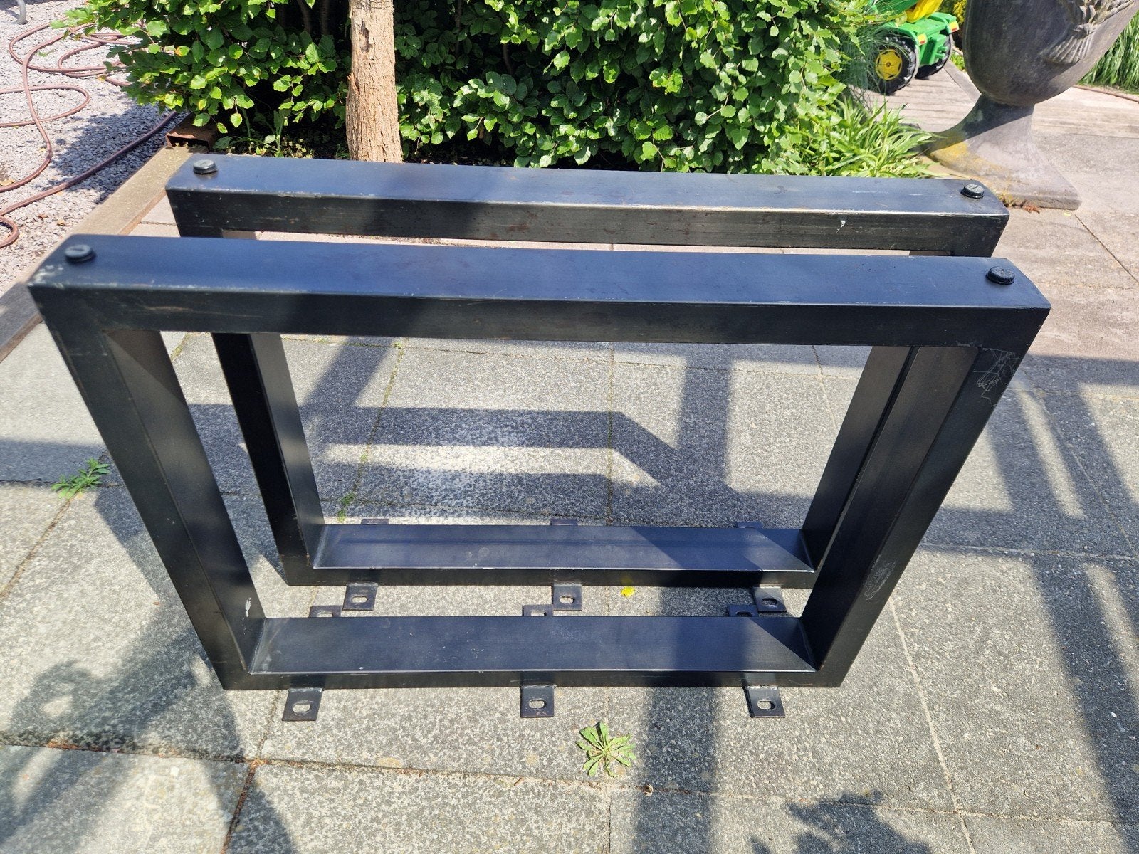 Industriele stalen zwarte tafelpoten, Ophalen, Gebruikt, 50 tot 100 cm, 50 tot 100 cm