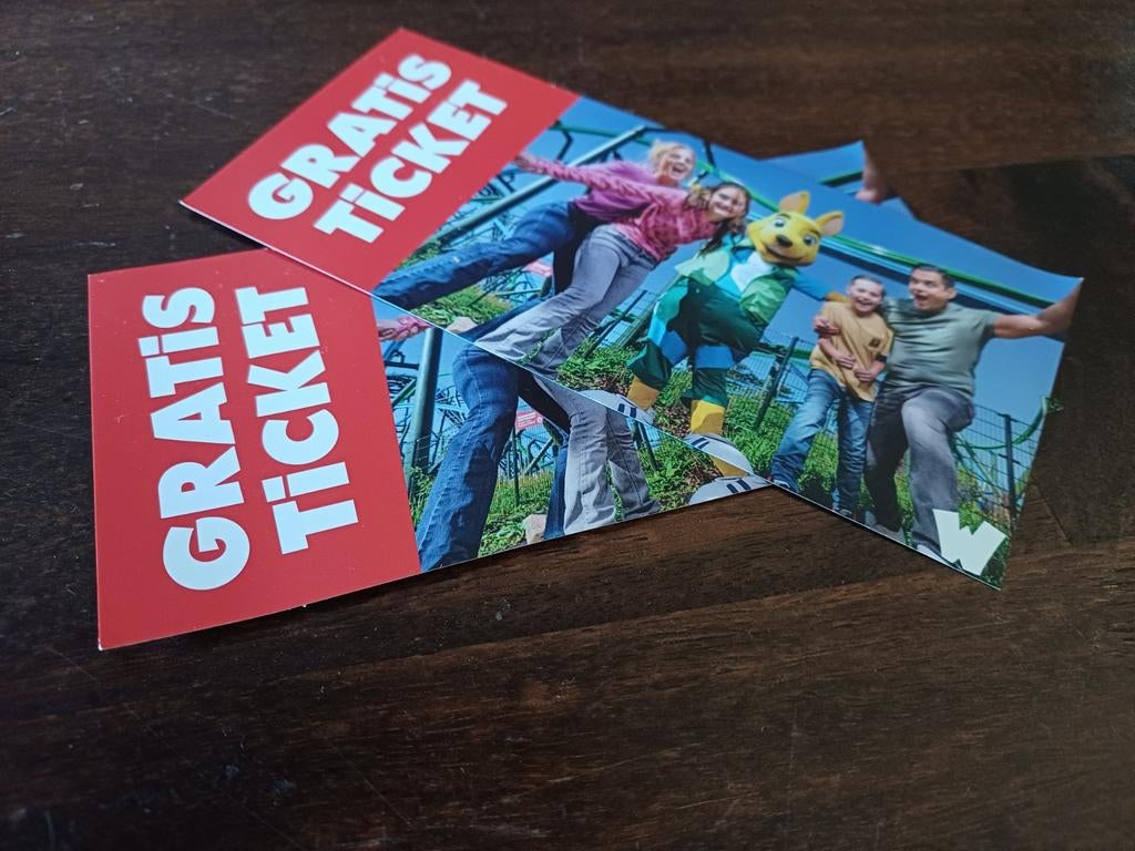 Walibi 2 tickets te koop! Geldig tm september! Ook code, Eén persoon, Ticket of Toegangskaart
