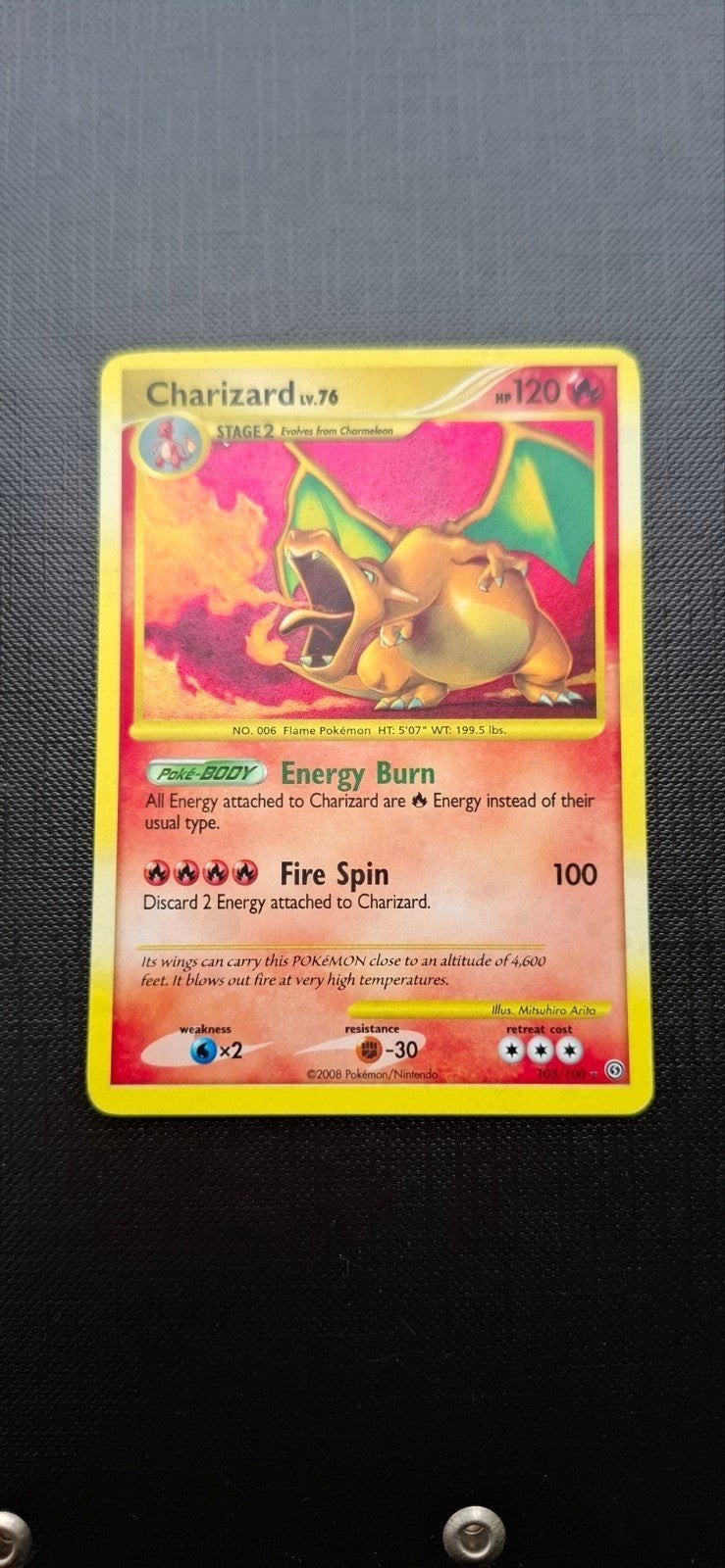 Charizard LV.76 Pokémon Kaart - Zeer Zeldzaam. Bieden, Hobby en Vrije tijd, Verzamelkaartspellen | Pokémon, Ophalen of Verzenden