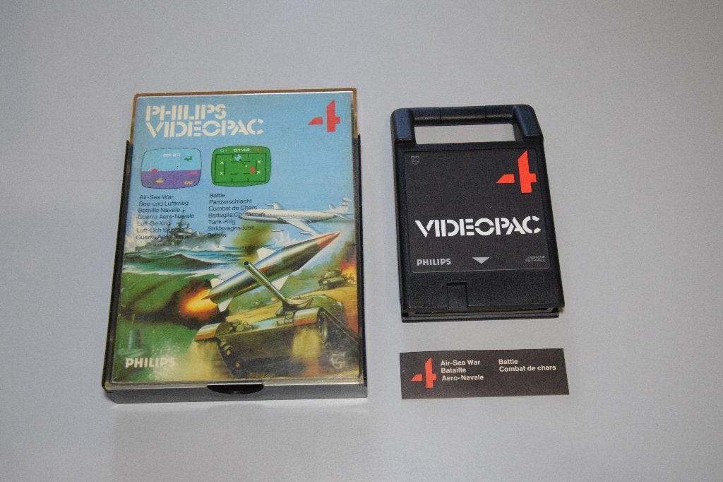 Philips Videopac : Air-Sea War / Battle (4), Gebruikt, Racen en Vliegen, 2 spelers, Ophalen of Verzenden