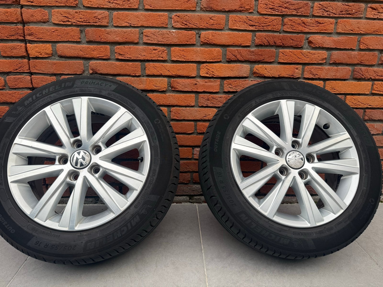 Golf originele velgen met 2 banden, Gebruikt, 16 inch, Banden en Velgen, Personenwagen