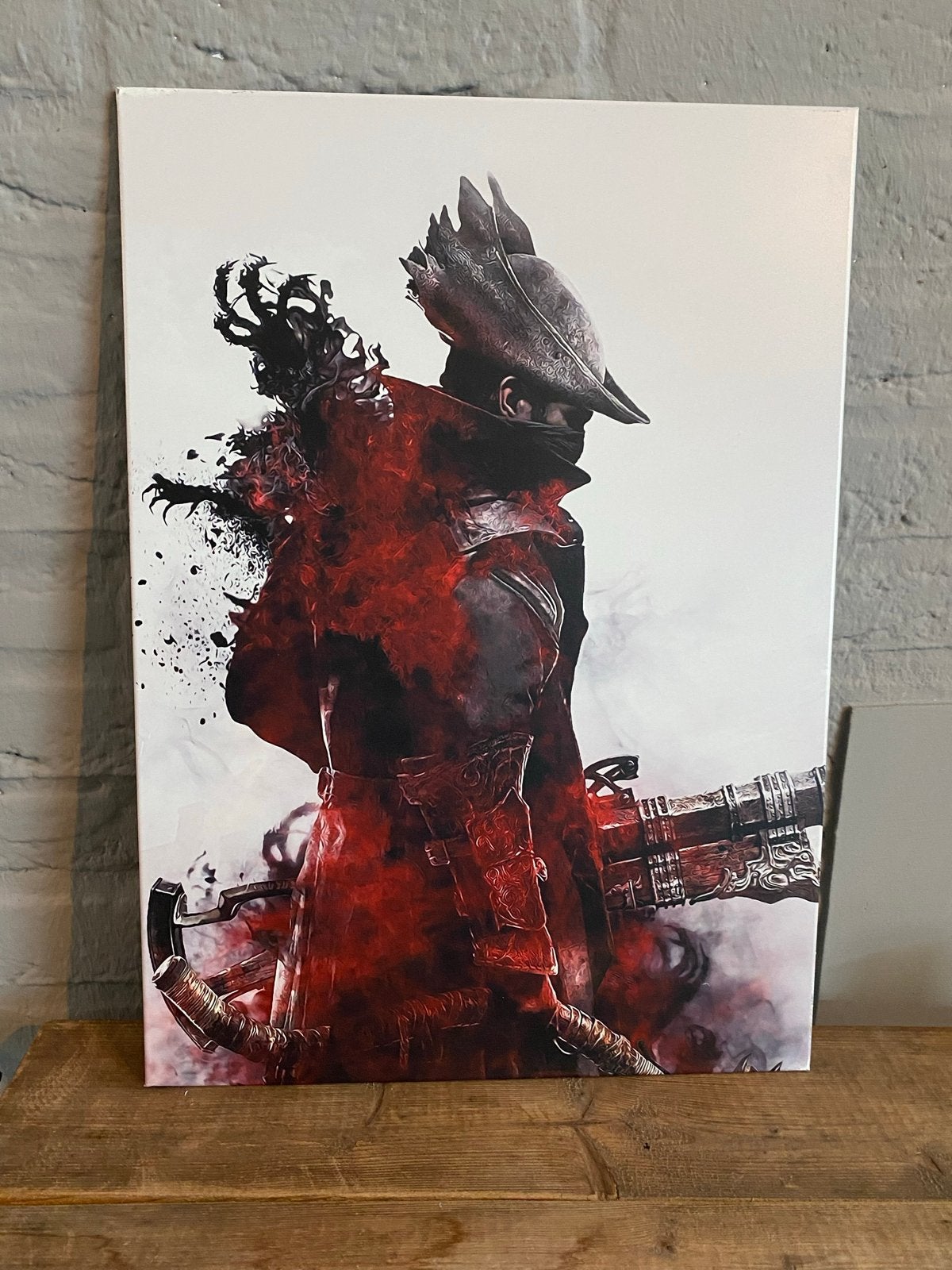 Bloodborne Hunter Displate - zonder magneet, Ophalen of Verzenden, Zo goed als nieuw, Minder dan 50 cm, Print