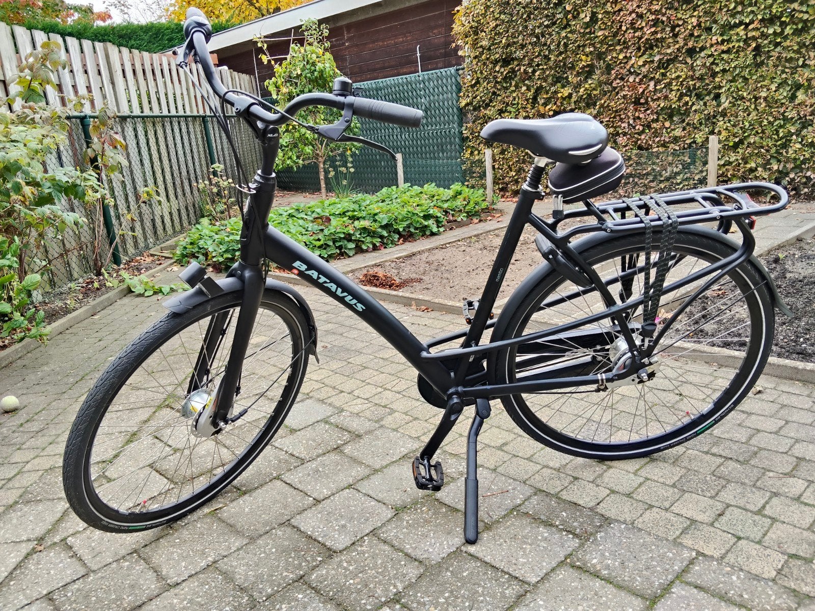 damesfiets mt 57 Batavus Mambo matzwart, Fietsen en Brommers, Ophalen, Versnellingen, Batavus, 56 cm of meer
