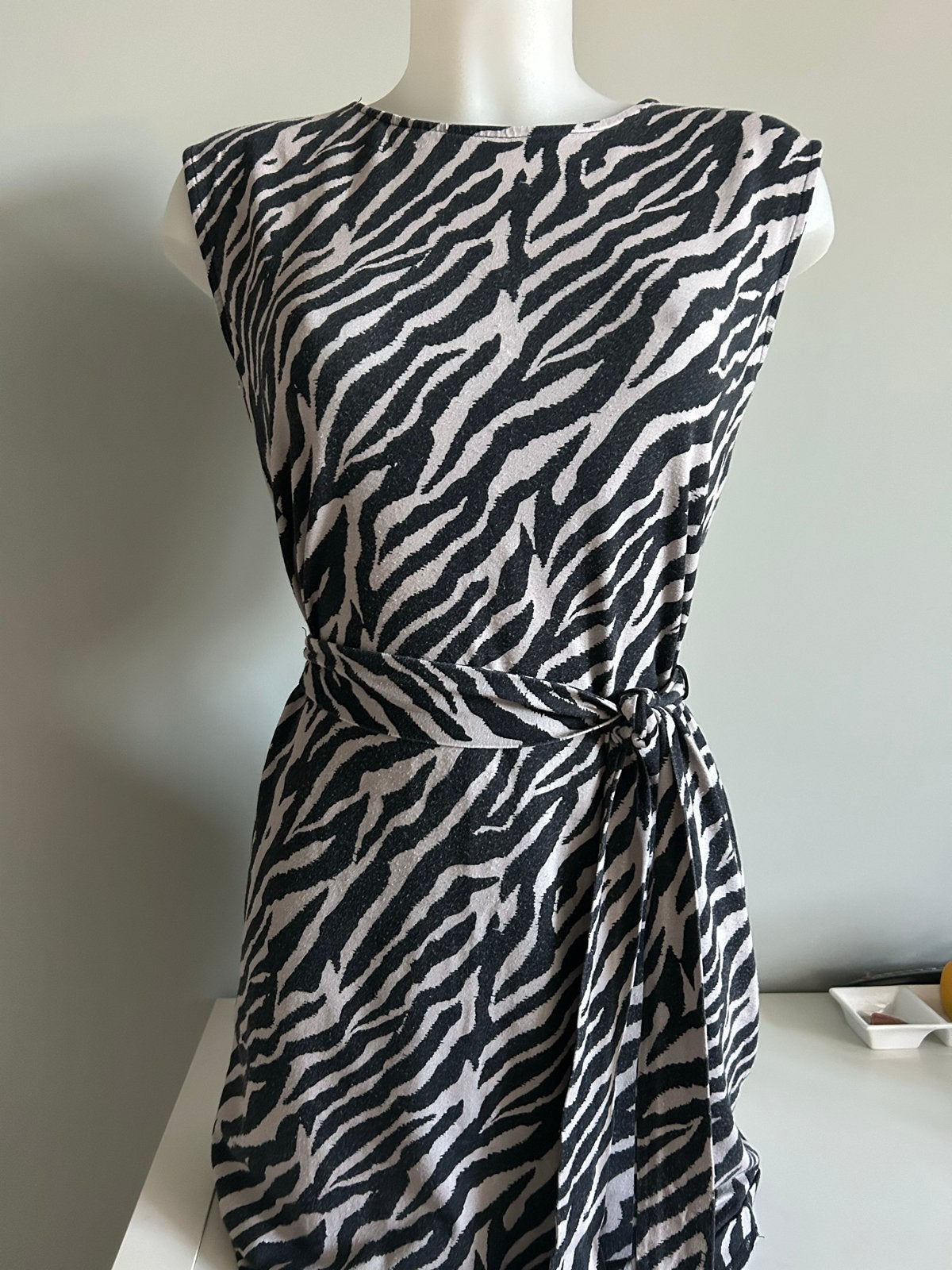 Geisha Zebra Print Jurk XS/34, Zwart, Ophalen of Verzenden, Maat 34 (XS) of kleiner, Gedragen