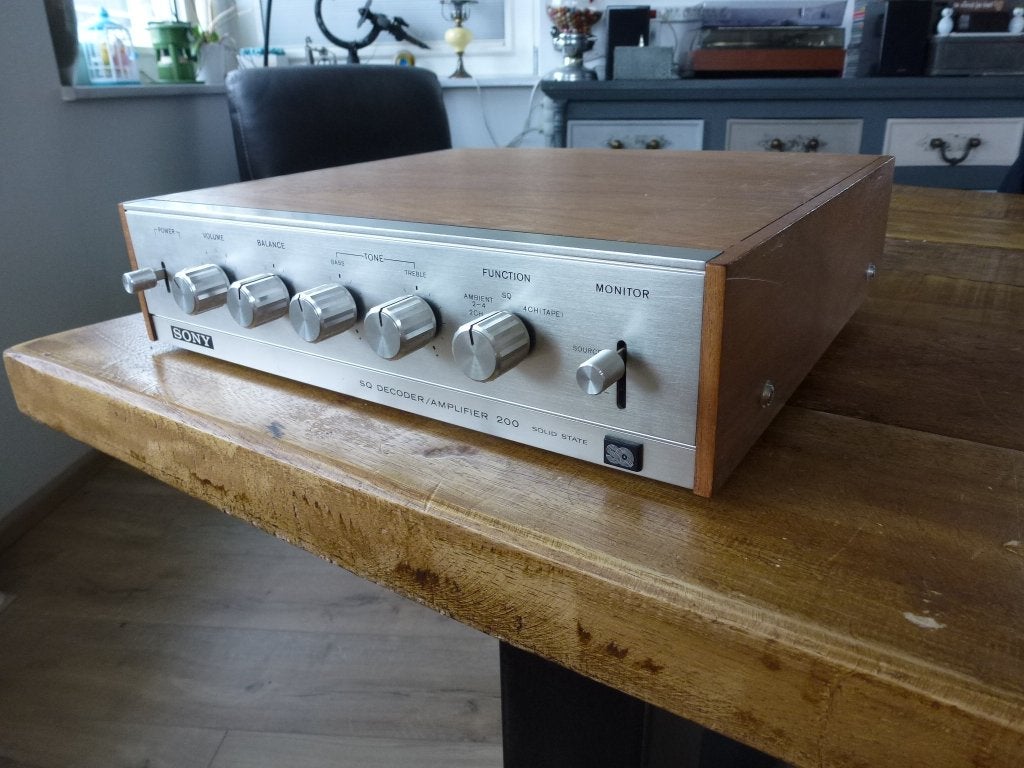 Sony SQA 200 Decoder Amplifier, Ophalen of Verzenden, 120 watt of meer, Sony